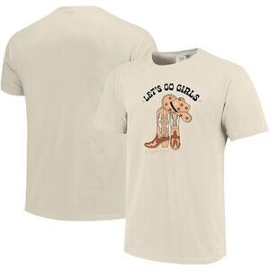 Texas Longhorns Women’s Large Ivory Comfort Colors Graphic T-Shirt NWOT